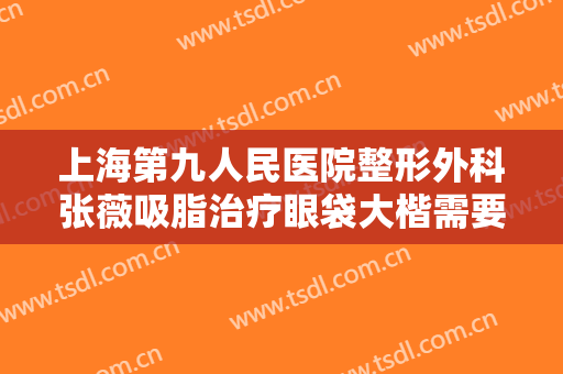 上海第九人民医院整形外科张薇吸脂治疗眼袋大楷需要多少钱?多长时间恢复?
