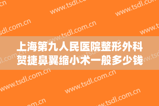 上海第九人民医院整形外科贺捷鼻翼缩小术一般多少钱?怎么样?(上海第九人民医院整形专家排名鼻翼缩小)