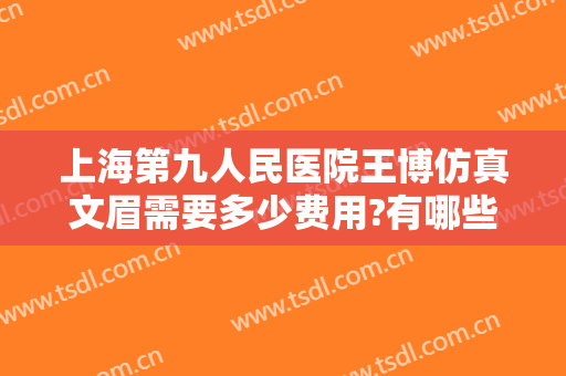 上海第九人民医院王博仿真文眉需要多少费用?有哪些优势?