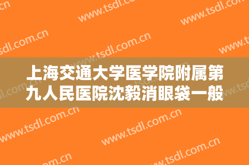 上海交通大学医学院附属第九人民医院沈毅消眼袋一般多少费用?有哪些优势?