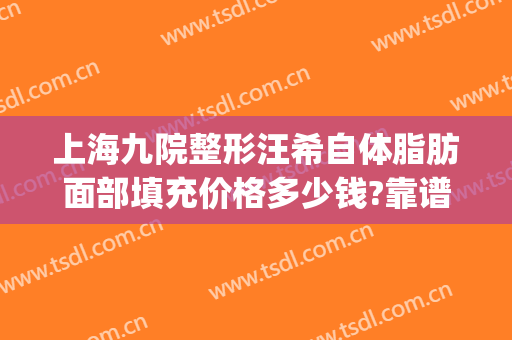 上海九院整形汪希自体脂肪面部填充价格多少钱?靠谱吗?(上海九院脂肪填充面部整形专家)