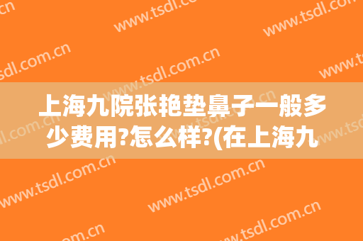 上海九院张艳垫鼻子一般多少费用?怎么样?(在上海九院做鼻子多少钱)