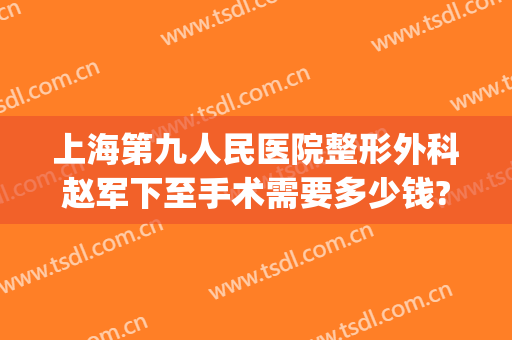 上海第九人民医院整形外科赵军下至手术需要多少钱?需要多久恢复?(上海九院刘阳手术费用)
