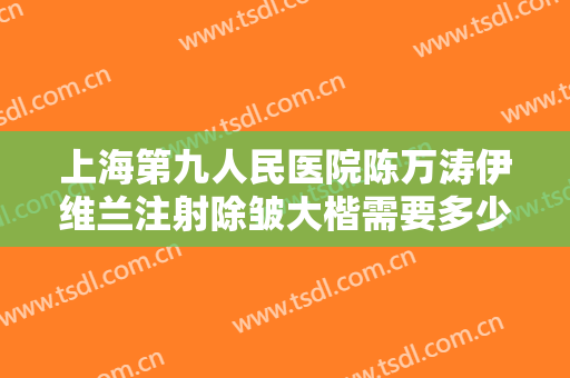 上海第九人民医院陈万涛伊维兰注射除皱大楷需要多少钱?好不好?