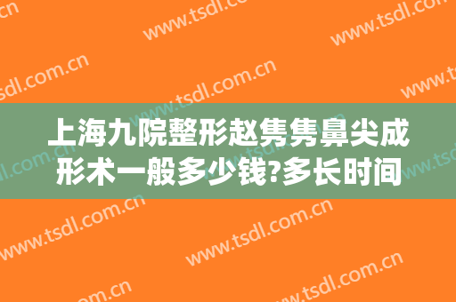 上海九院整形赵隽隽鼻尖成形术一般多少钱?多长时间恢复?(上海九院整形鼻子多少钱)