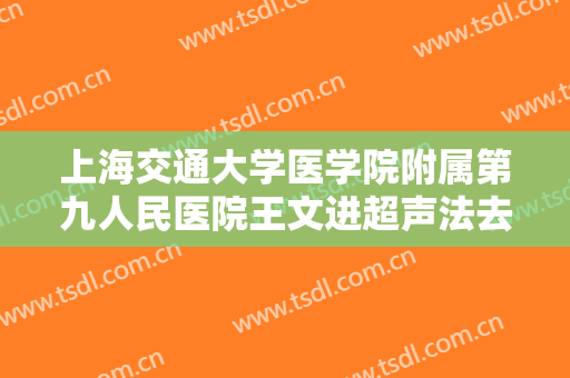 上海交通大学医学院附属第九人民医院王文进超声法去黑眼圈一般多少费用?效果怎么样?