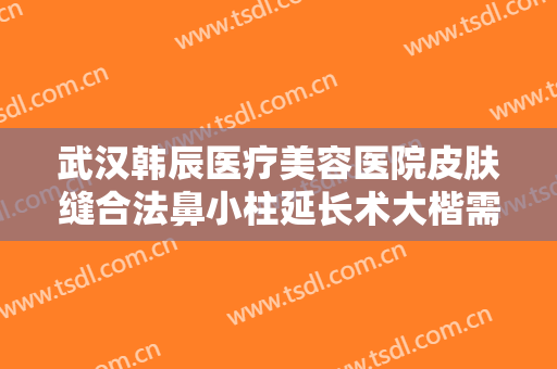 武汉韩辰医疗美容医院皮肤缝合法鼻小柱延长术大楷需要多少钱?好不好?