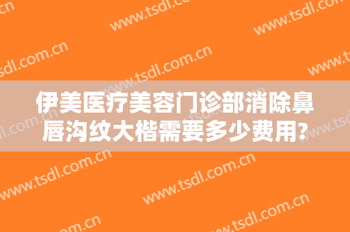 伊美医疗美容门诊部消除鼻唇沟纹大楷需要多少费用?多长时间恢复?