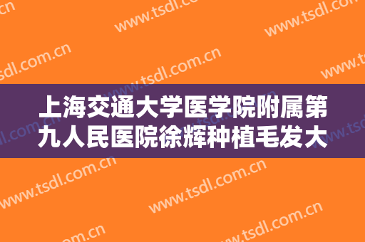 上海交通大学医学院附属第九人民医院徐辉种植毛发大楷需要多少钱?可靠吗?