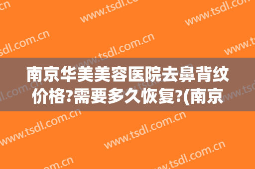 南京华美美容医院去鼻背纹价格?需要多久恢复?(南京华美整形美容医院位置)