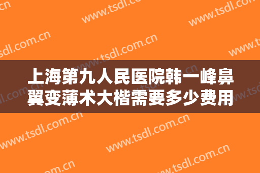 上海第九人民医院韩一峰鼻翼变薄术大楷需要多少费用?需要多久恢复?