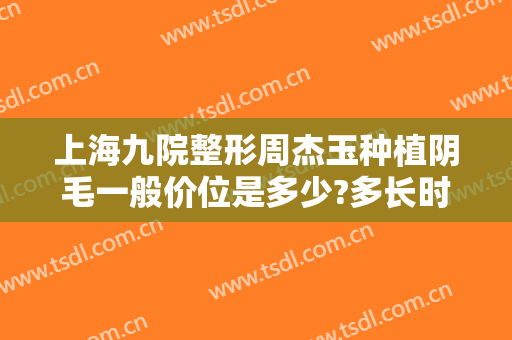 上海九院整形周杰玉种植阴毛一般价位是多少?多长时间恢复?