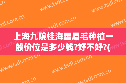 上海九院桂海军眉毛种植一般价位是多少钱?好不好?(上海九院可以种植眉毛吗)