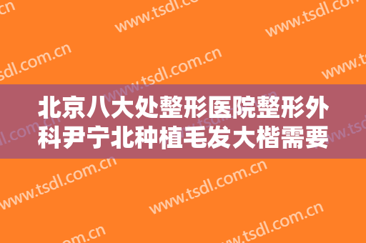北京八大处整形医院整形外科尹宁北种植毛发大楷需要多少钱?怎么样?
