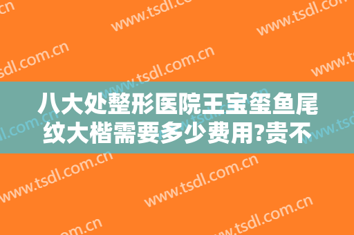 八大处整形医院王宝玺鱼尾纹大楷需要多少费用?贵不贵?