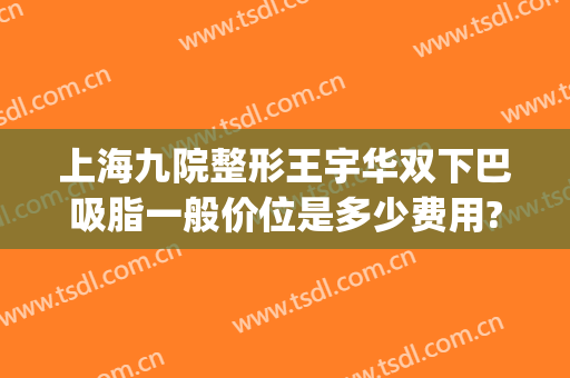上海九院整形王宇华双下巴吸脂一般价位是多少费用?好不好?(九院面部吸脂)