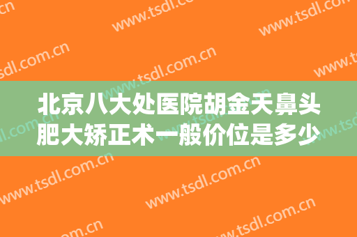 北京八大处医院胡金天鼻头肥大矫正术一般价位是多少?靠谱吗?(好大夫八大处整形医院)