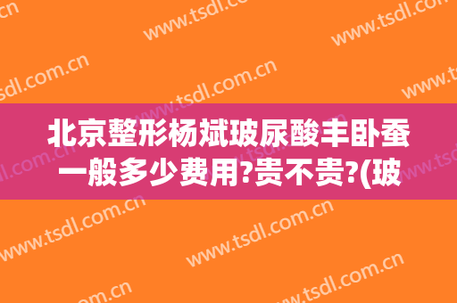 北京整形杨斌玻尿酸丰卧蚕一般多少费用?贵不贵?(玻尿酸打卧蚕一般多少钱)