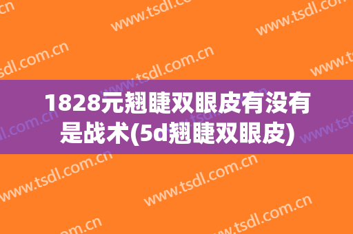 1828元翘睫双眼皮有没有是战术(5d翘睫双眼皮)