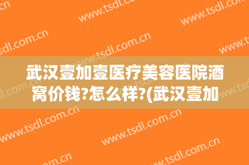武汉壹加壹医疗美容医院酒窝价钱?怎么样?(武汉壹加医疗美容医院地址)