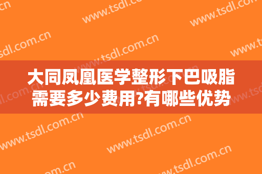 大同凤凰医学整形下巴吸脂需要多少费用?有哪些优势?