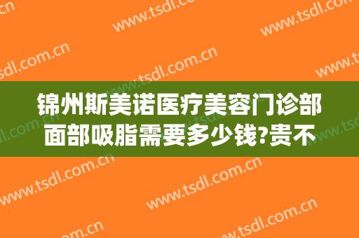 锦州斯美诺医疗美容门诊部面部吸脂需要多少钱?贵不贵?(锦州锦美整形医院电话)