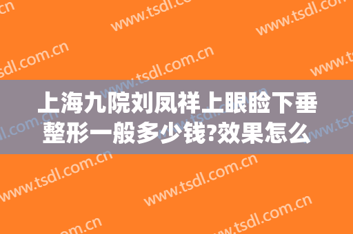 上海九院刘凤祥上眼睑下垂整形一般多少钱?效果怎么样?(九院做上眼皮下垂怎多少钱)