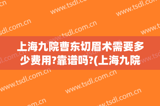 上海九院曹东切眉术需要多少费用?靠谱吗?(上海九院切眉术价格)