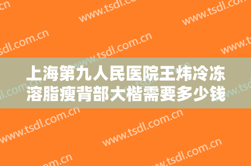 上海第九人民医院王炜冷冻溶脂瘦背部大楷需要多少钱?多长时间恢复?