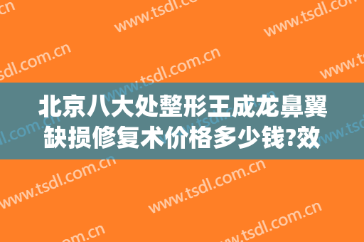 北京八大处整形王成龙鼻翼缺损修复术价格多少钱?效果怎么样?(北京八大处隆鼻失败修复多)