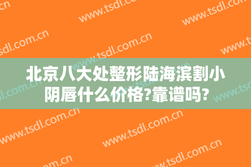北京八大处整形陆海滨割小阴唇什么价格?靠谱吗?
