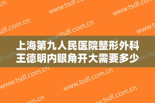 上海第九人民医院整形外科王德明内眼角开大需要多少费用?有哪些优势?