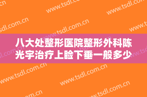 八大处整形医院整形外科陈光宇治疗上睑下垂一般多少钱?需要多久恢复?