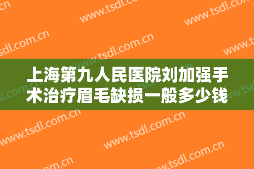 上海第九人民医院刘加强手术治疗眉毛缺损一般多少钱?效果怎么样?