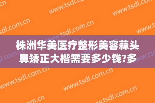 株洲华美医疗整形美容蒜头鼻矫正大楷需要多少钱?多长时间恢复?(华美整形医院做鼻子多少钱?)
