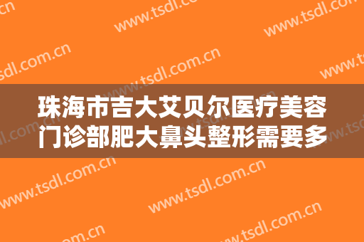 珠海市吉大艾贝尔医疗美容门诊部肥大鼻头整形需要多少费用?需要多久恢复?