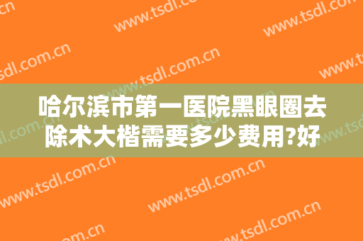 哈尔滨市第一医院黑眼圈去除术大楷需要多少费用?好不好?