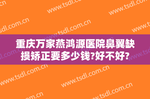 重庆万家燕鸿源医院鼻翼缺损矫正要多少钱?好不好?