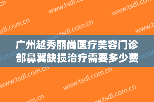 广州越秀丽尚医疗美容门诊部鼻翼缺损治疗需要多少费用?可靠吗?(越秀整容医院)