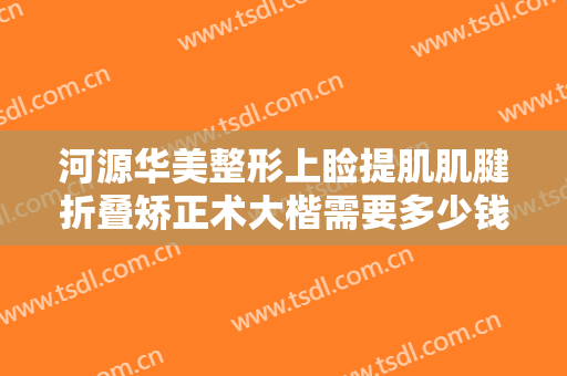 河源华美整形上睑提肌肌腱折叠矫正术大楷需要多少钱?好不好?