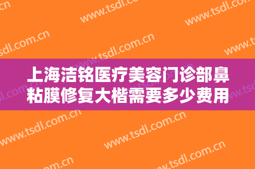 上海洁铭医疗美容门诊部鼻粘膜修复大楷需要多少费用?需要多久恢复?