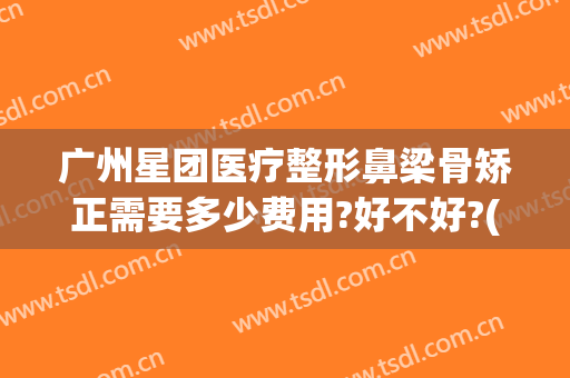 广州星团医疗整形鼻梁骨矫正需要多少费用?好不好?(星容整形医院)