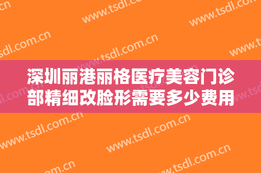 深圳丽港丽格医疗美容门诊部精细改脸形需要多少费用?多长时间恢复?