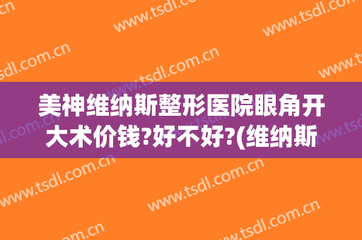 美神维纳斯整形医院眼角开大术价钱?好不好?(维纳斯整形美容医院)