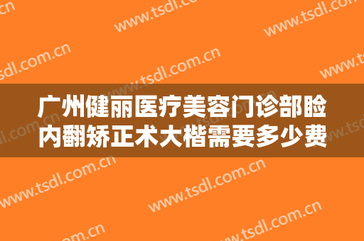 广州健丽医疗美容门诊部睑内翻矫正术大楷需要多少费用?效果怎么样?