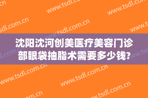 沈阳沈河创美医疗美容门诊部眼袋抽脂术需要多少钱?靠谱吗?(沈阳割眼袋大概要多少钱呢)