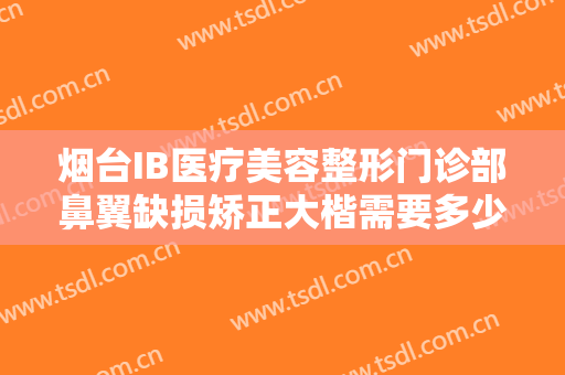 烟台IB医疗美容整形门诊部鼻翼缺损矫正大楷需要多少钱?效果怎么样?