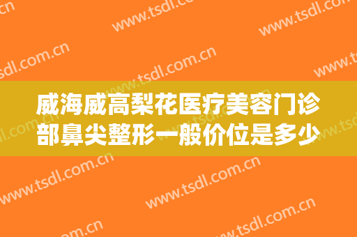 威海威高梨花医疗美容门诊部鼻尖整形一般价位是多少费用?贵不贵?(威海梨花整形怎么样)