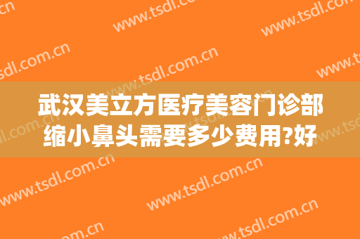武汉美立方医疗美容门诊部缩小鼻头需要多少费用?好不好?(武汉美立方整形美容医院)