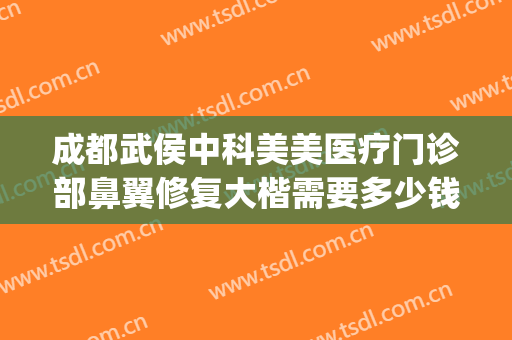 成都武侯中科美美医疗门诊部鼻翼修复大楷需要多少钱?有哪些优势?(成都武侯区医美整形排名)